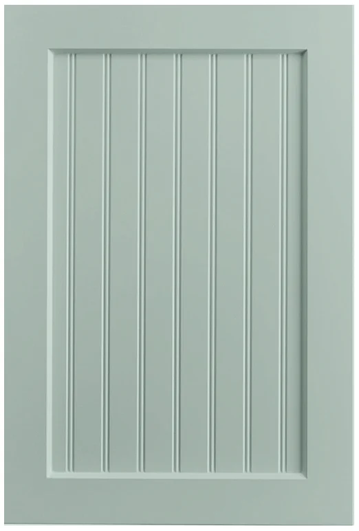 Beadboard Shaker door rendered in Meadow