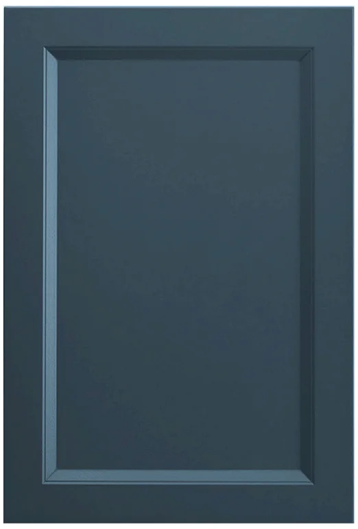 Beveled door rendered in Sable Blue