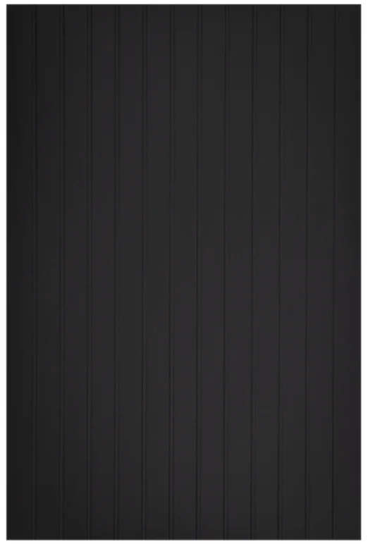 Fluted Slab door rendered in Pitch Black