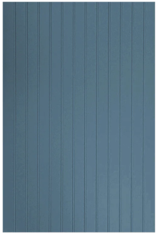 Fluted Slab door rendered in Sable Blue