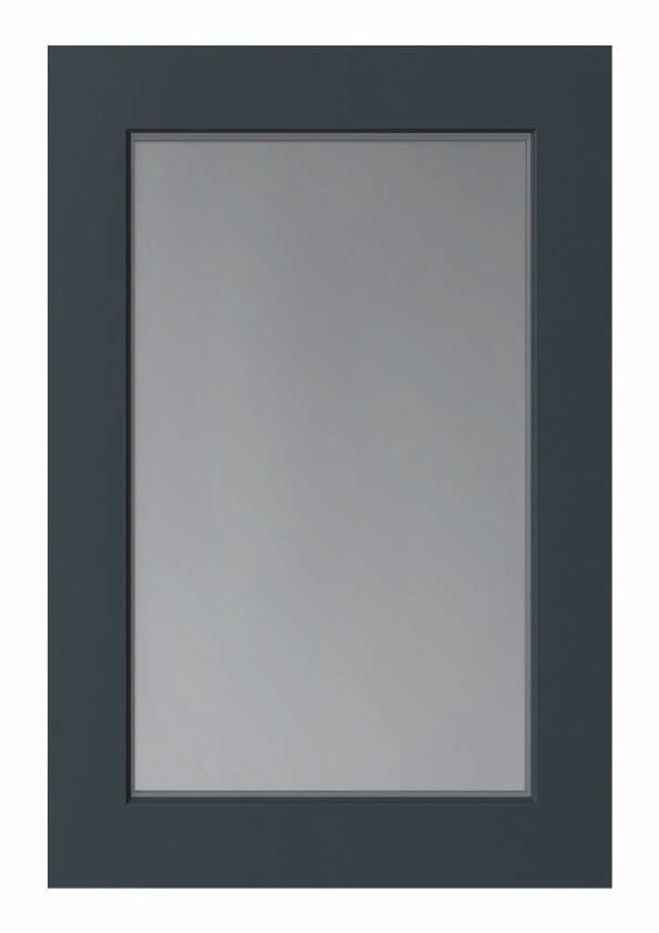 Glass Shaker door rendered in Sable Blue