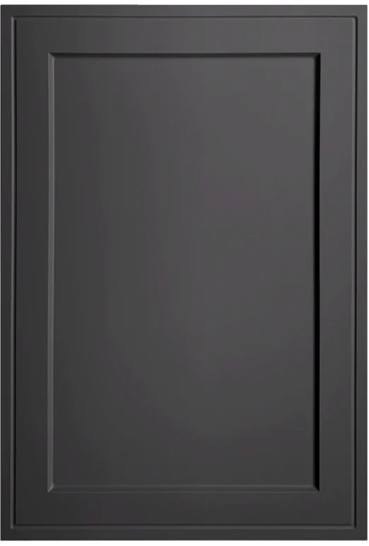 Inset Shaker door rendered in Pitch Black