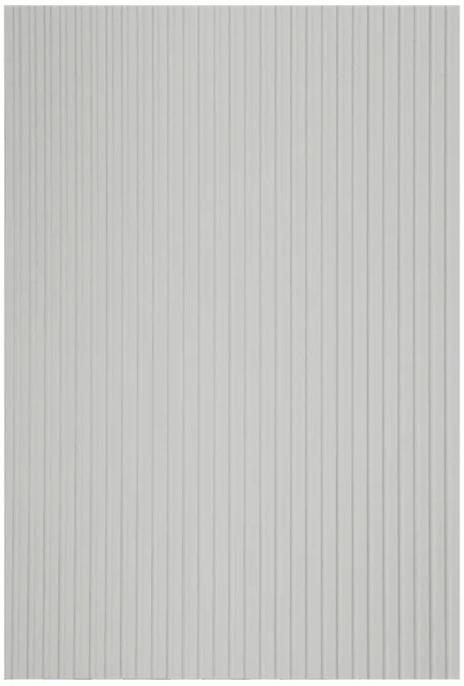 Reeded Slab door rendered in nuWhite