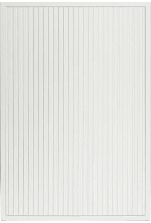 Reeded Slim Shaker door rendered in nuWhite