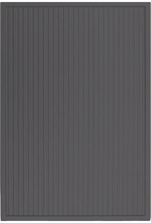 Reeded Slim Shaker door rendered in Pitch Black