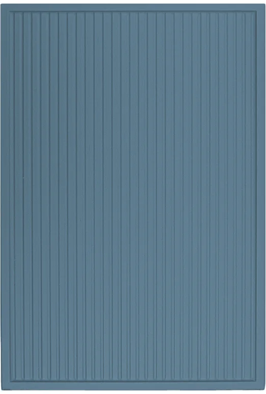 Reeded Slim Shaker door rendered in Sable Blue