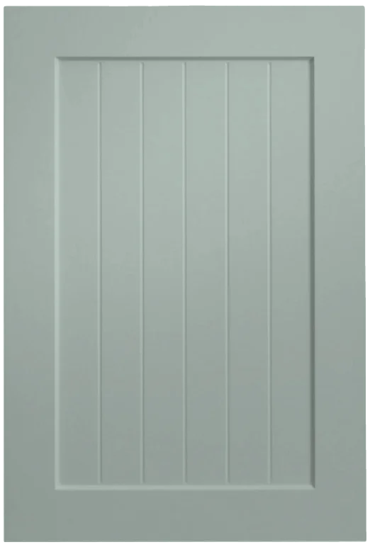 Shaker Slat door rendered in Meadow