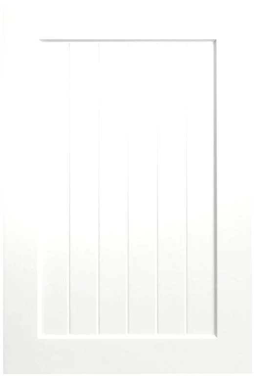 Shaker Slat door rendered in nuWhite