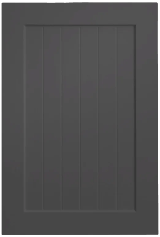 Shaker Slat door rendered in Pitch Black