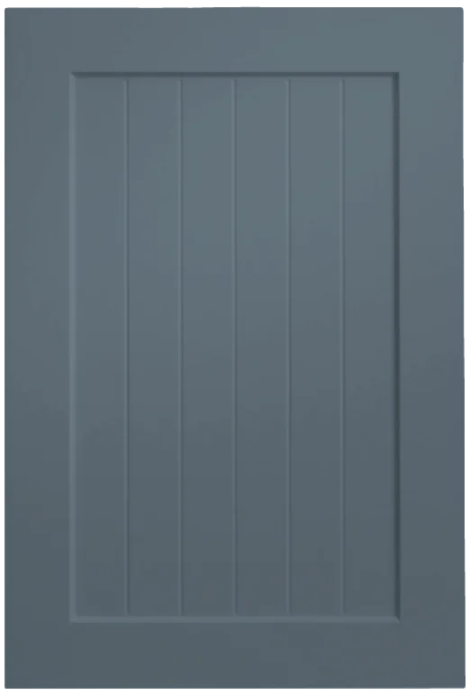 Shaker Slat door rendered in Sable Blue